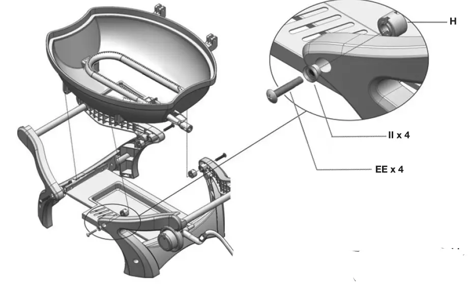 Gasmate BQ1060 ODYSSEY One Burner Portable BBQ 7