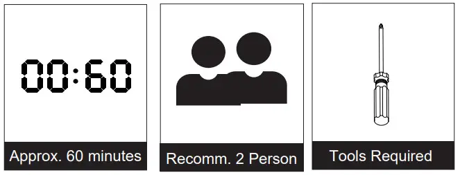 Furinno 21346 70 Inch TV Stand with Fireplace - fig 1