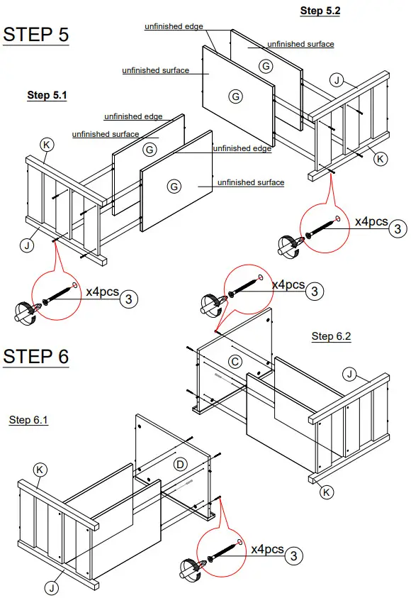 Furinno 21346 70 Inch TV Stand with Fireplace - fig 6