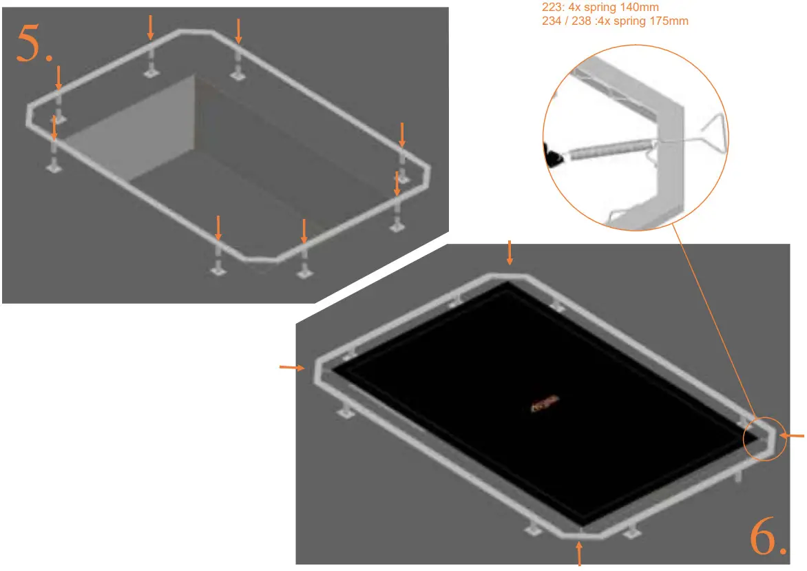 Avyna 223-I Pro-Line InGround Trampoline Set - fig 3