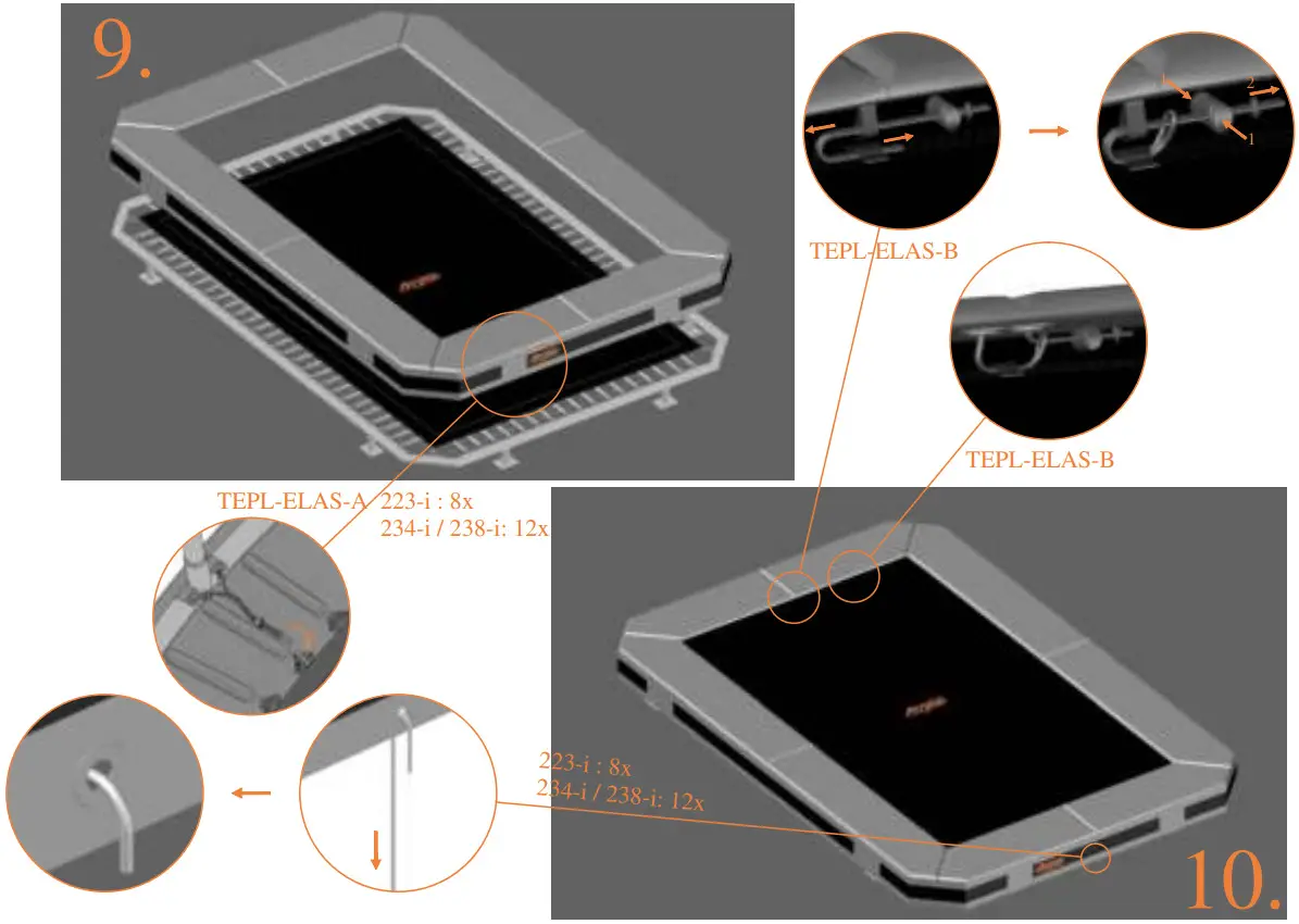 Avyna 223-I Pro-Line InGround Trampoline Set - fig 5