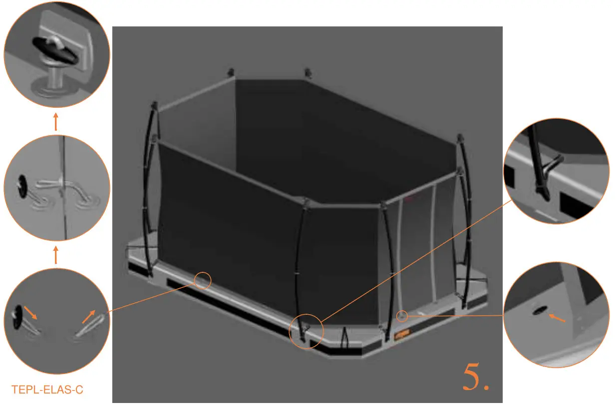 Avyna 223-I Pro-Line InGround Trampoline Set - parts 2