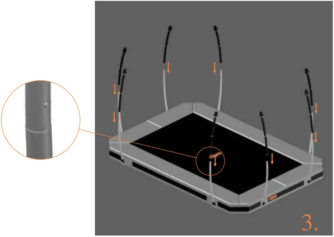 Avyna 223-I Pro-Line InGround Trampoline Set - parts