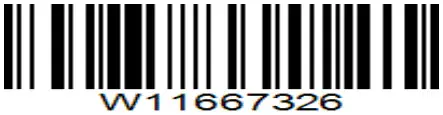 Whirlpool W11667326 Dryer - Bar Code