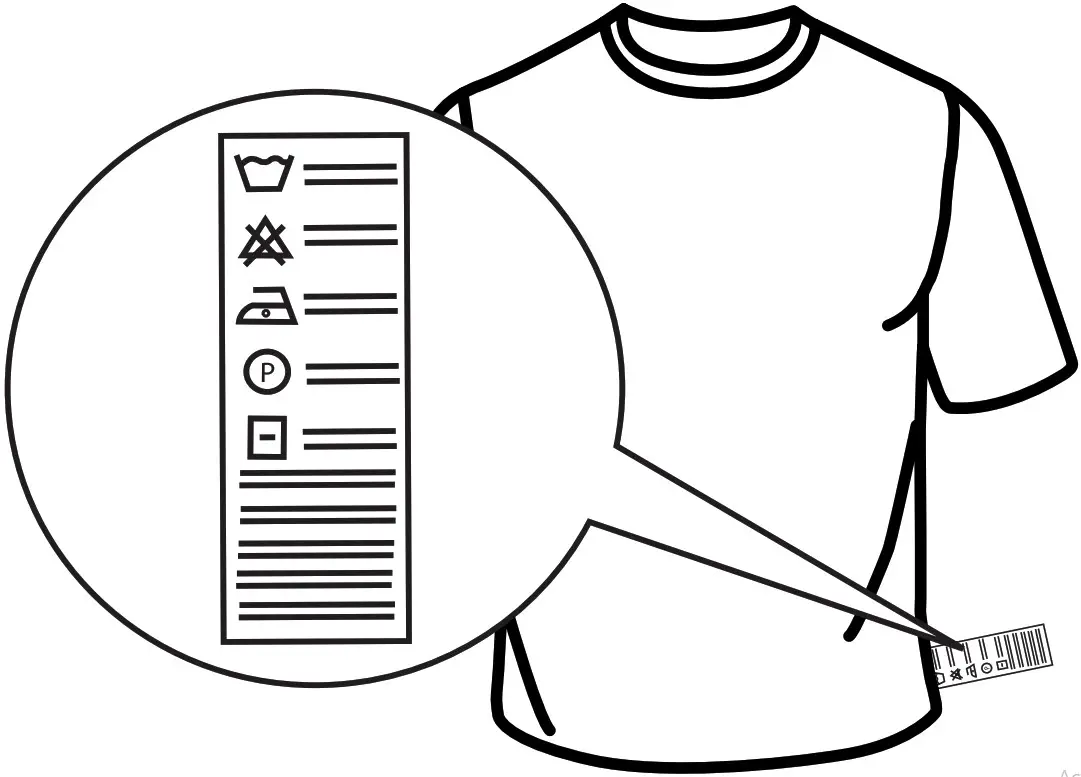 Whirlpool W11667326 Dryer - CARE LABEL