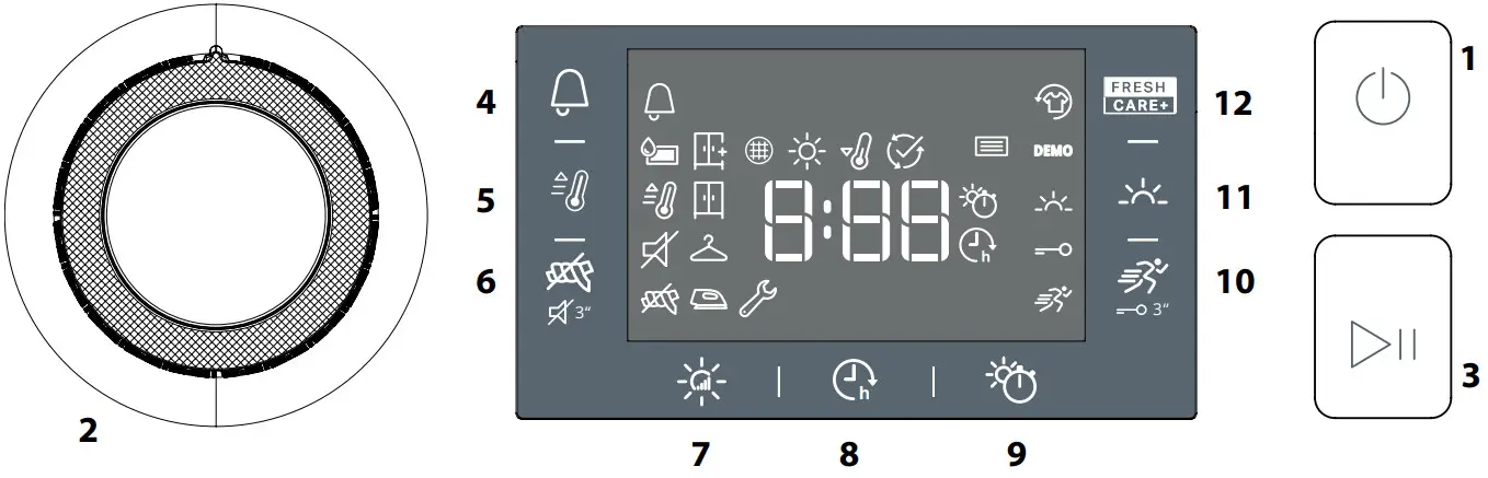 Whirlpool W11667326 Dryer - CONTROL PANEL