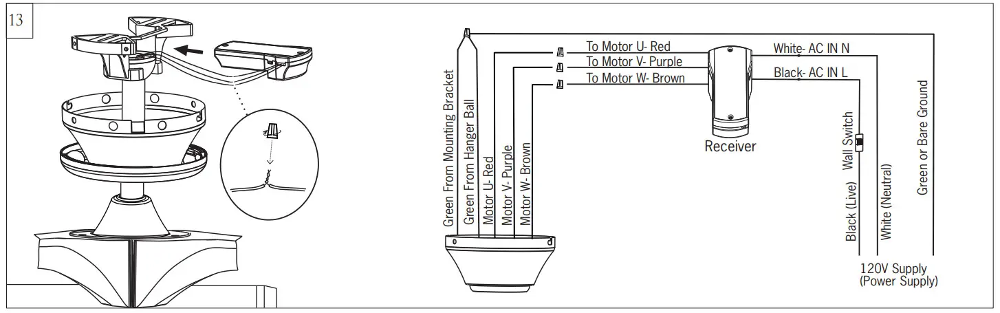 VISUAL COMFORT 3MAVR52XXX Series Ceiling Fan - fig 13