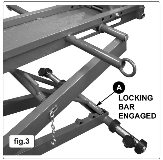 Sealey MC550 450KG Hydraulic Motorcycle Lift - Figure 1