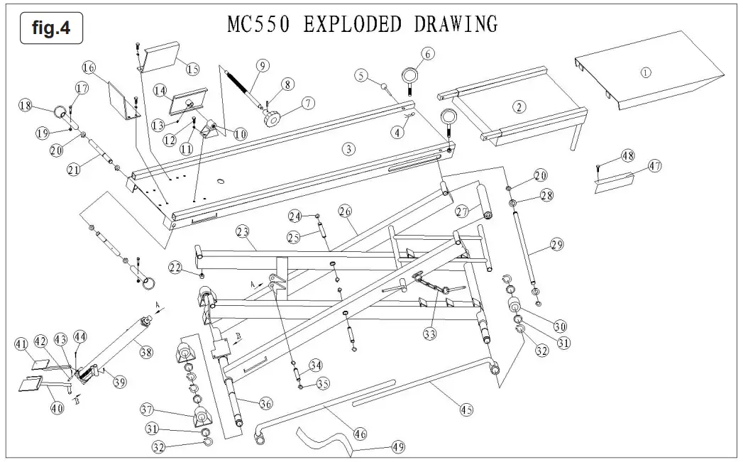 Sealey MC550 450KG Hydraulic Motorcycle Lift - Figure 3