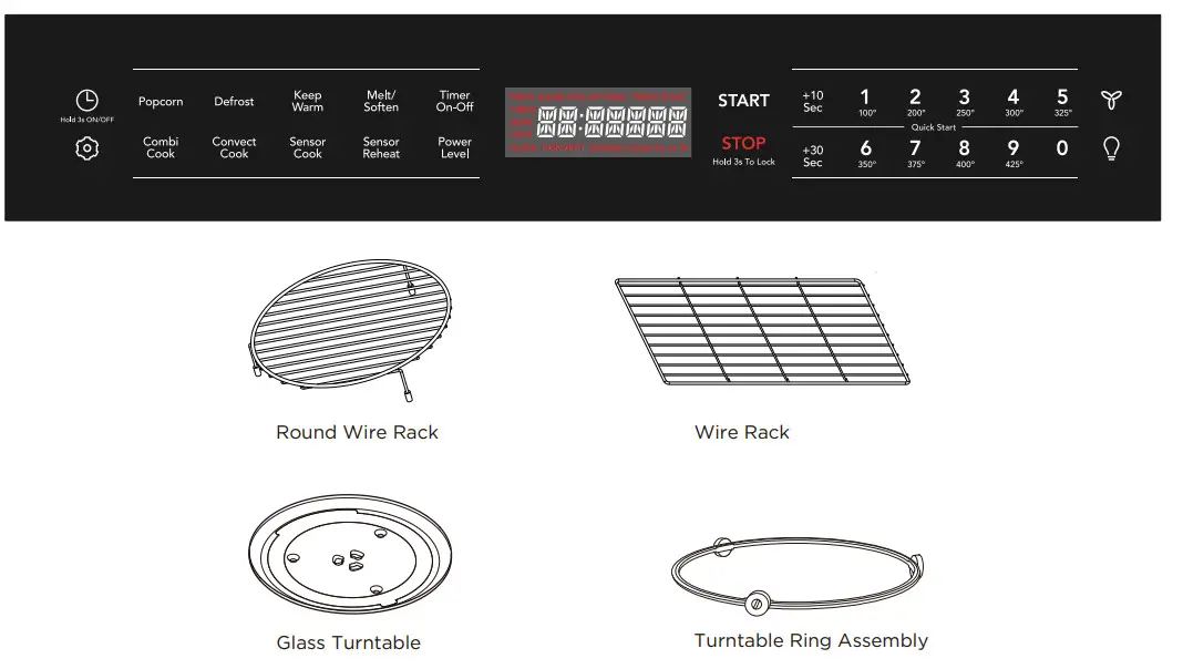 FRIGIDAIRE A06823443 Convection Oven and Microwave - Fig1