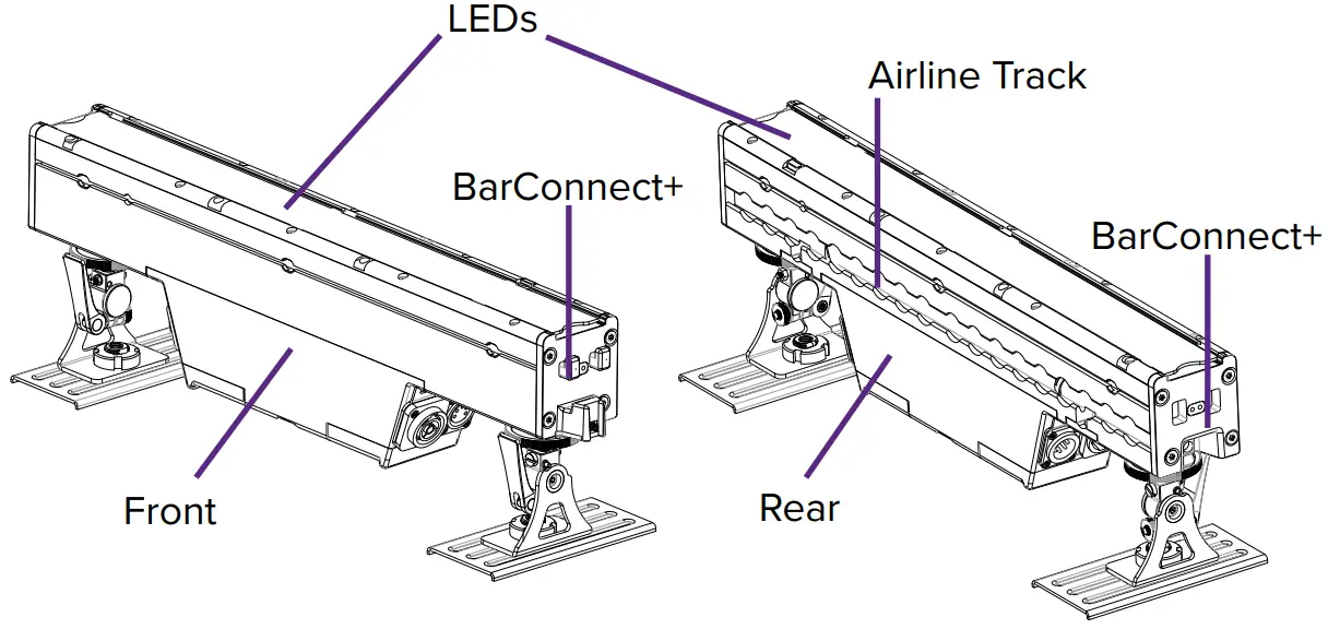 ASTERA AX2 Wireless LED Bar - Oblique view