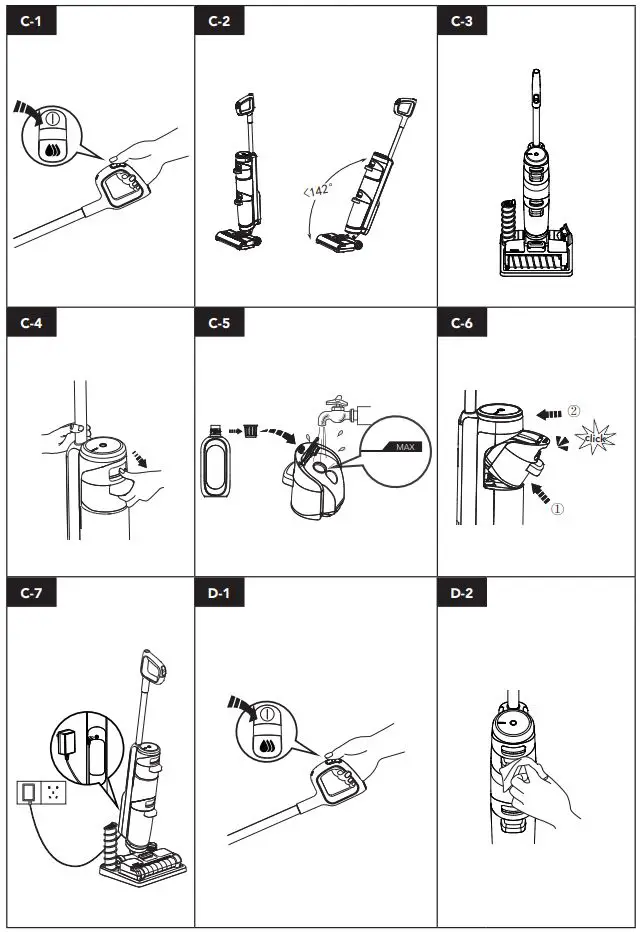 Tineco iFLOOR 3 BREEZE SERIES Compact Cordless Vacuum and Washer Instruction Manual - Fig C