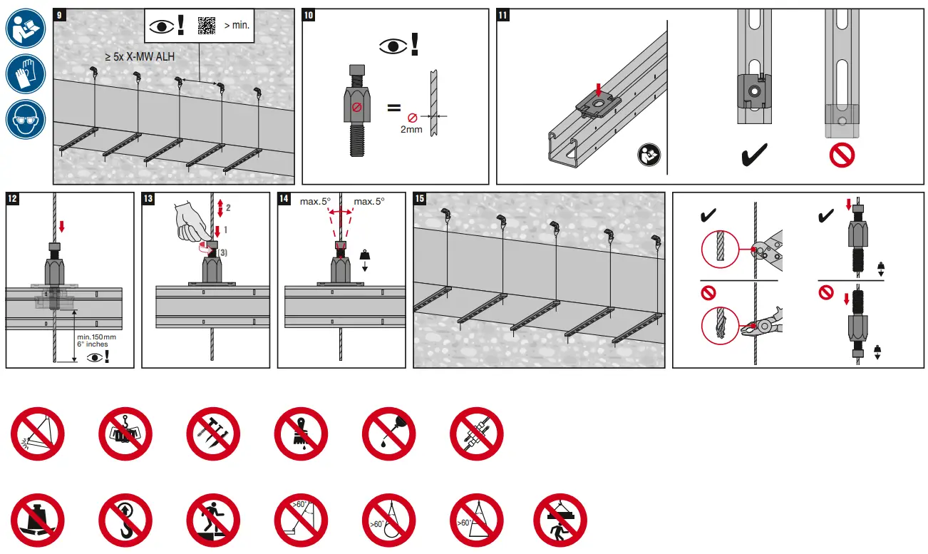HILTI X MW ALH CL Wire Hanger System - fig