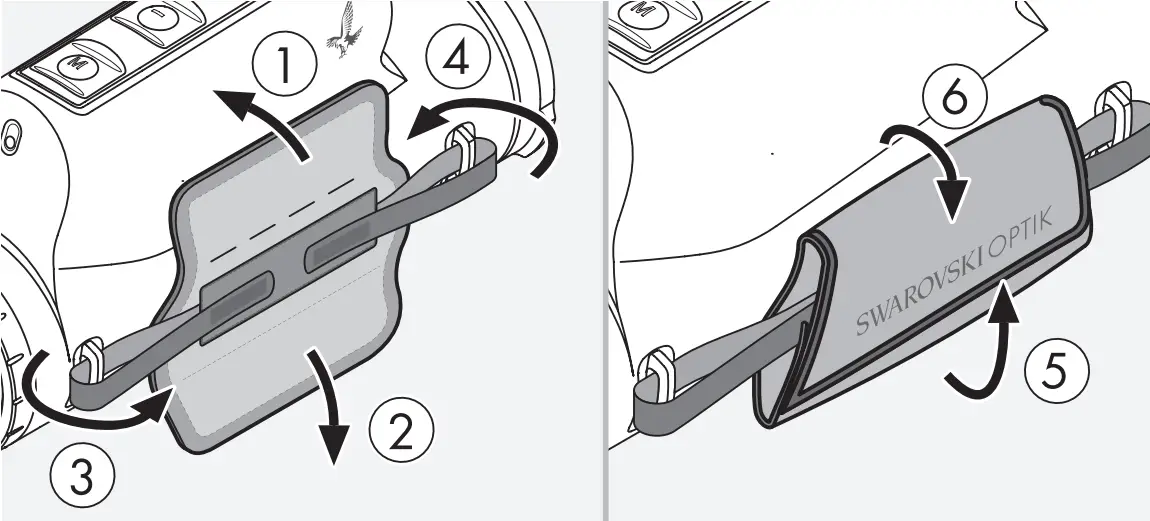 SWAROVSKI OPTIK tM 35 - ATTACHING THE HAND STRAP