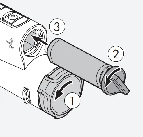 SWAROVSKI OPTIK tM 35 - INSTALLING THE BATTERY 1