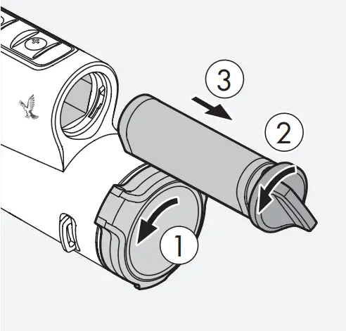 SWAROVSKI OPTIK tM 35 - REMOVING THE BATTERY