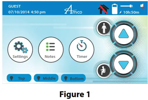 Amico LCD AIO Powered Cart with Advanced Interface - Automatic Height Adjustment 1