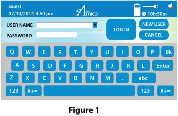 Amico LCD AIO Powered Cart with Advanced Interface - Manual Height Adjustment 1