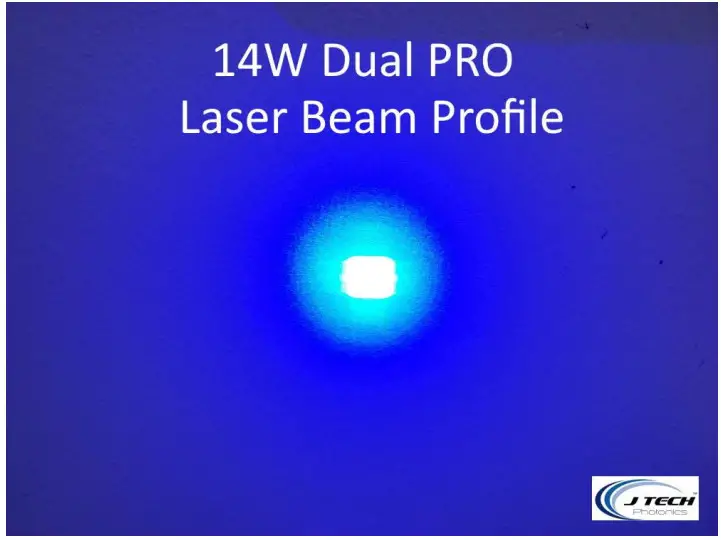 J TECH LD445-14WKIT-FDA-US-AIR Dual PRO 14W Laser Head - BEAM PROFILE