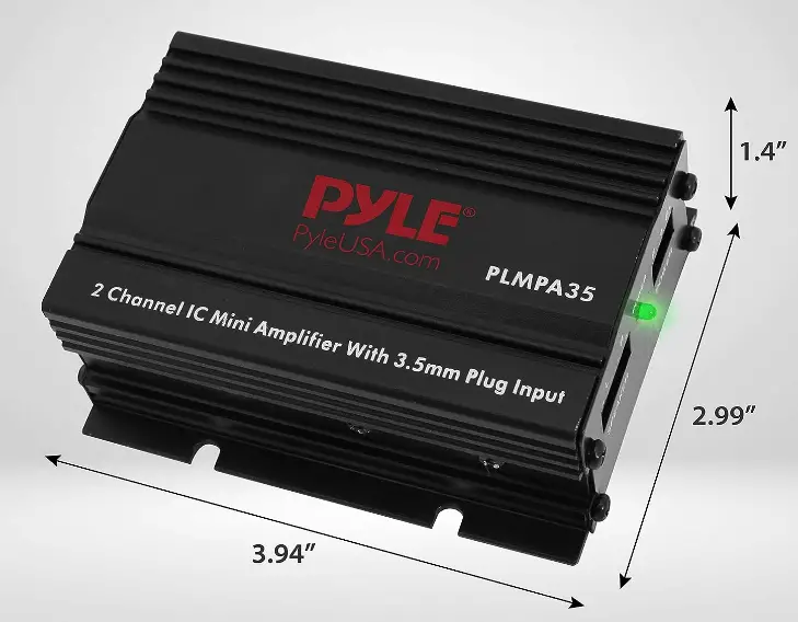 Pyle PLMPA35 Dual Channel Mini Portable Stereo Receiver-fig-3