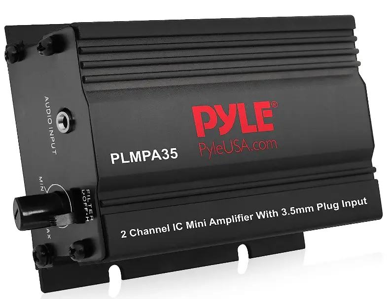 Pyle PLMPA35 Dual Channel Mini Portable Stereo Receiver-product