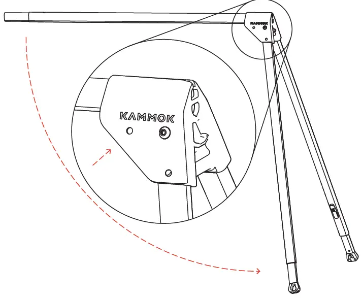 KAMMOK Outpost Vehicle Mounted Hammock Stand 10