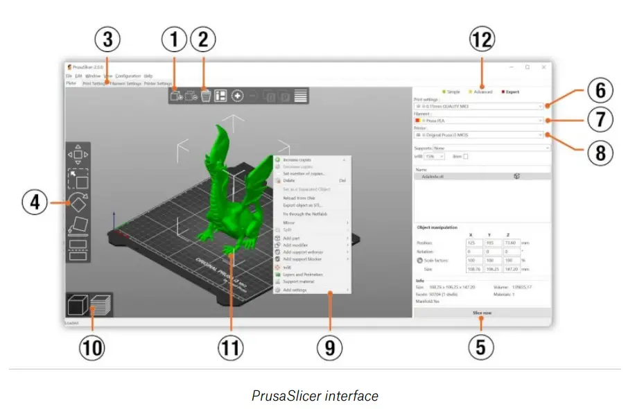 PRUSA SL1S 3d Printing Handbook - interface