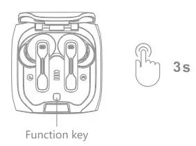 MIDDLE RABBIT SW-4 Wireless Gaming Earbuds User Guide - Earbuds Reset