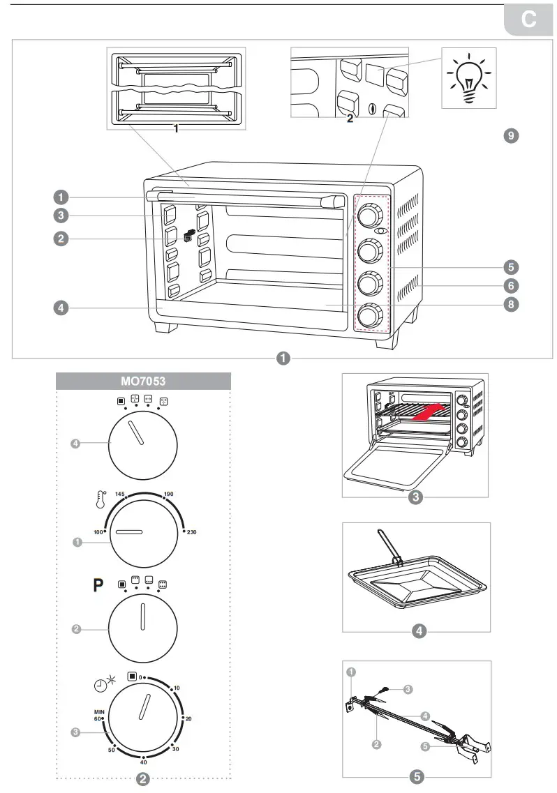 oursson MO7053 Capacious Full Oven - fig 2