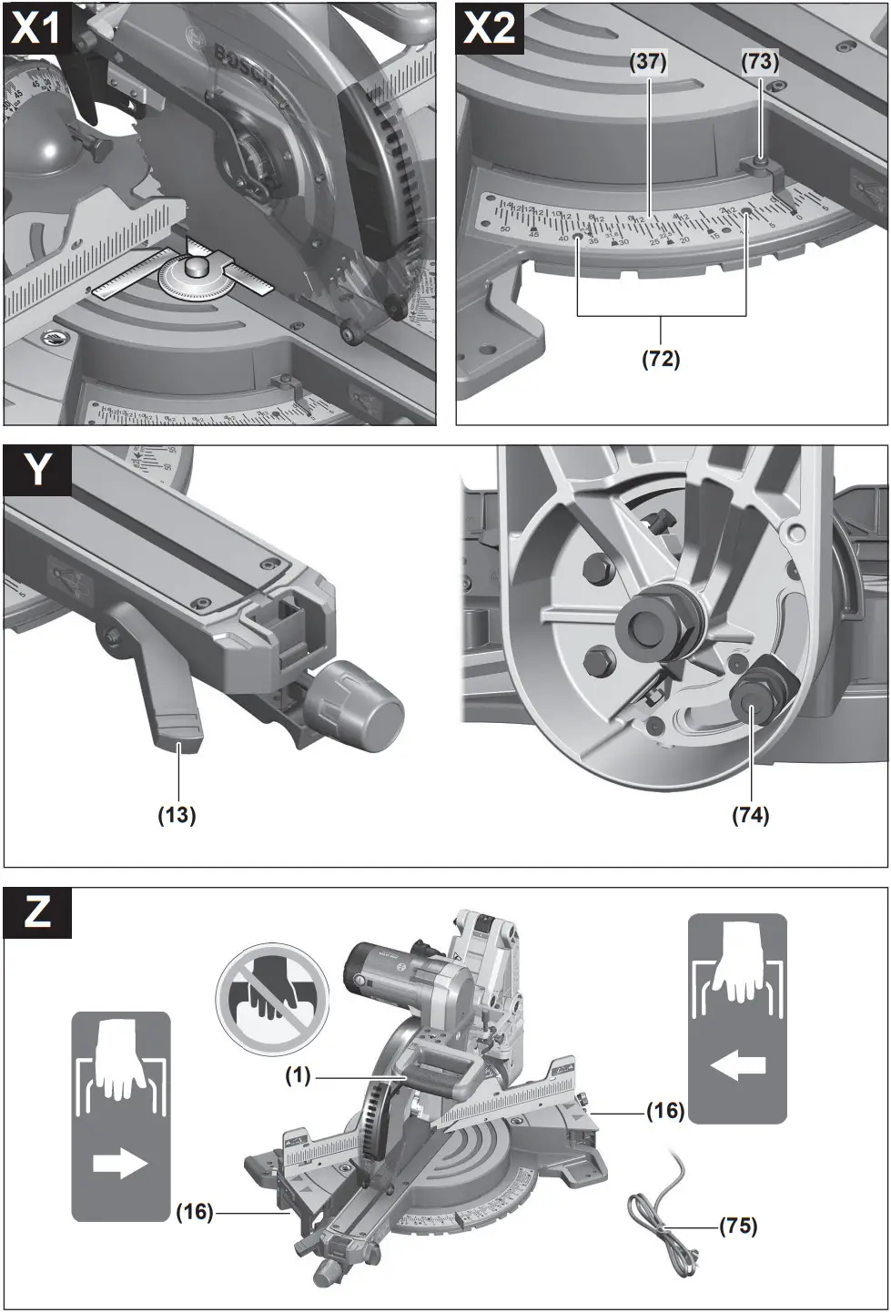 BOSCH GCM 12 GDL Professional Mitre Saw - FIGURE 12