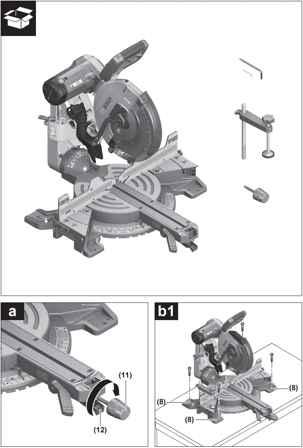 BOSCH GCM 12 GDL Professional Mitre Saw - FIGURE 3