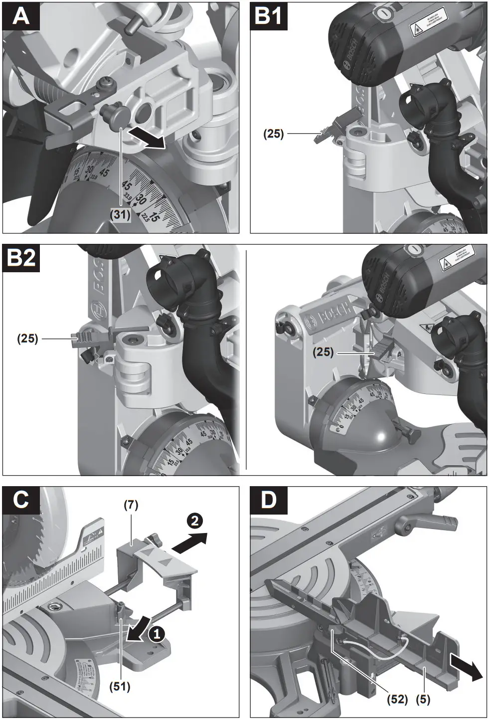 BOSCH GCM 12 GDL Professional Mitre Saw - FIGURE 5
