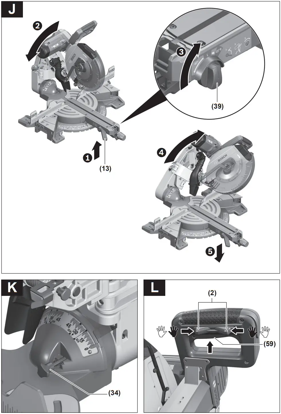 BOSCH GCM 12 GDL Professional Mitre Saw - FIGURE 7
