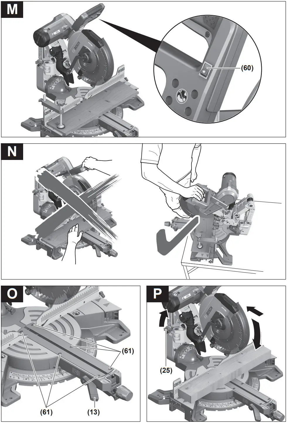 BOSCH GCM 12 GDL Professional Mitre Saw - FIGURE 8