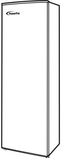 PowerPac PPFZ230 230L Upright Freezer-PRODUCT