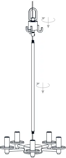 QUOIZEL FTS2821EK and FTS2821MM Fortress 5-Light Earth Black Pendant Ceiling Light-fig4