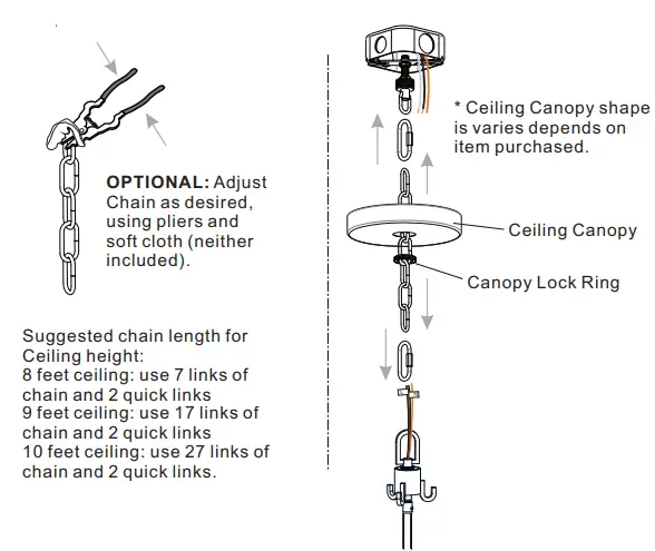 QUOIZEL FTS2821EK and FTS2821MM Fortress 5-Light Earth Black Pendant Ceiling Light-fig6