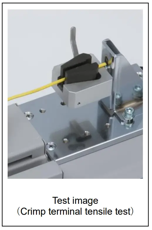 Test image
(Crimp terminal tensile test)