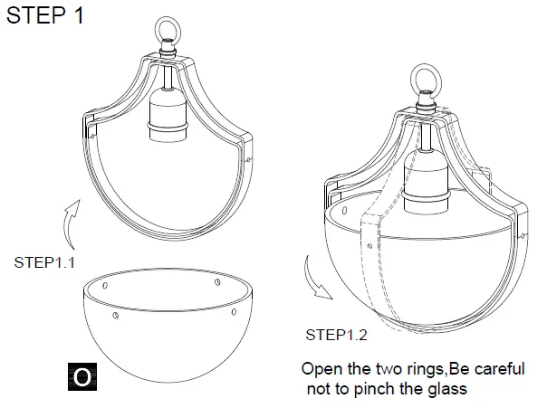 ACROMA-8301BGOP-1-Light-Gold-Globe-Kitchen-Pendant-Lighting-Satin-Brass-fig-5