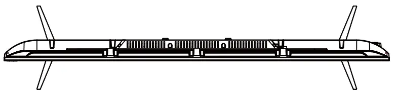 Continental CE TV55UQW1F2US 55 Inch UHD 4K Frameless Smart TV - Stand