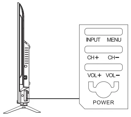 Continental CE TV65UQW1F2US 65 Inch UHD 4K Frameless Smart TV - Front panel