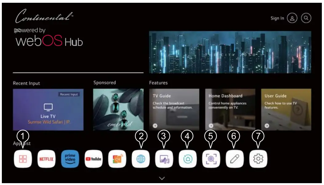 Continental CE TV65UQW1F2US 65 Inch UHD 4K Frameless Smart TV - Smart Home