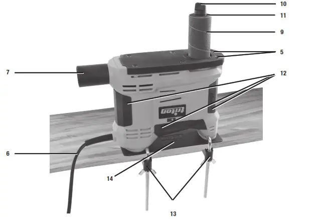 triton TSPSP650 650W Portable Oscillating Spindle Sander - overview 2