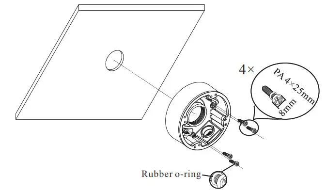 Speco Technologies O4VB1MN Network IR Outdoor Bullet Camera - Installation 2