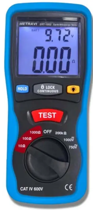 METRAVI ERT 1501 Digital Earth Resistance Tester