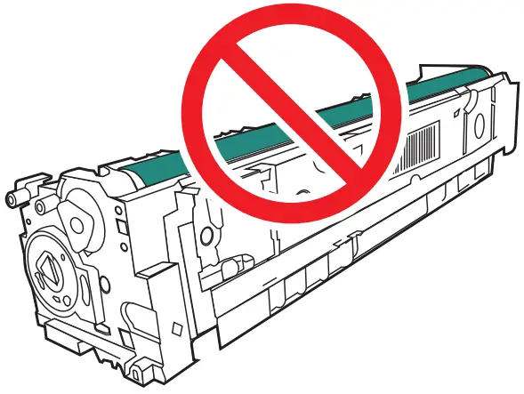 HP Color LaserJet Managed E45028 - Do not touch the imaging drum