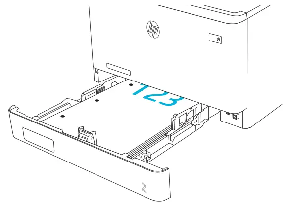 HP Color LaserJet Managed E45028 - Holes toward the left side of the printer