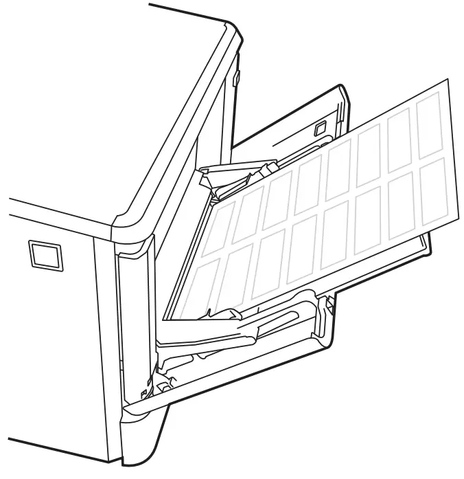 HP Color LaserJet Managed E45028 - Label orientation 1