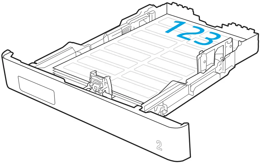 HP Color LaserJet Managed E45028 - Label orientation 2
