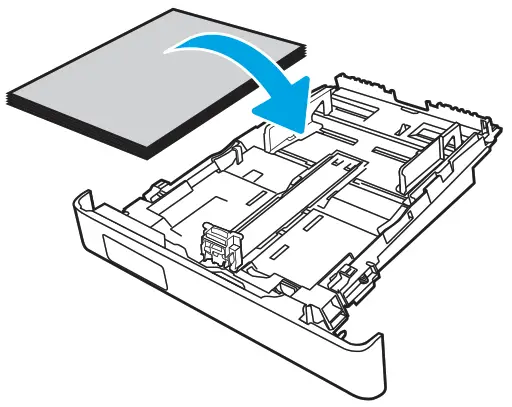 HP Color LaserJet Managed E45028 - Load the paper